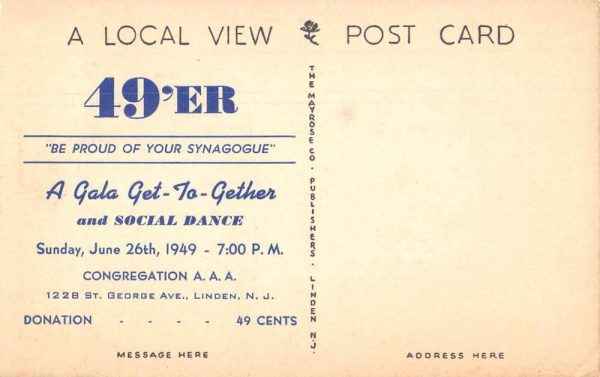 Ted Martin "Singing Star Stage Radio and Records" Vintage Postcard JF686810 - Image 2