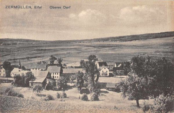 Zermullen Germany Oberes Dorf Eifel Scenic View Vintage Postcard JF686814