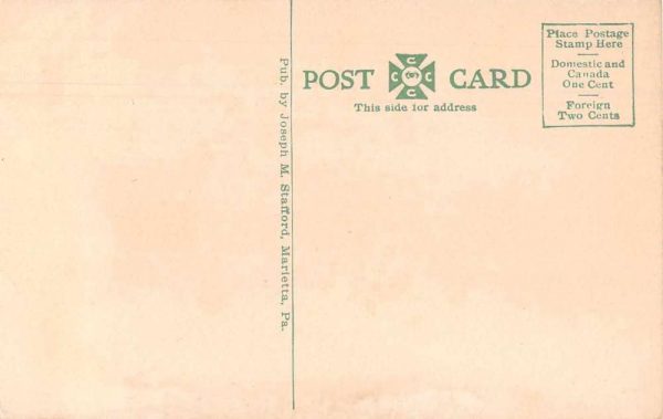 Marietta Pennsylvania Episcopal Church Exterior Vintage Postcard JF686818 - Image 2