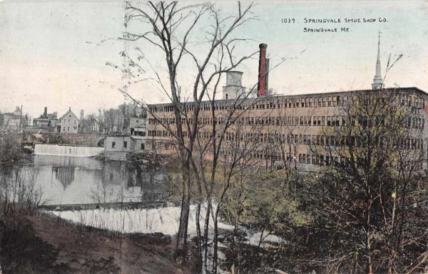 Springvale Maine Springvale Shoeshop Co Vintage Postcard JF686899