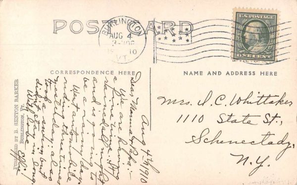 Burlington Vermont Cabins Real Photo Vintage Postcard JF686924 - Image 2