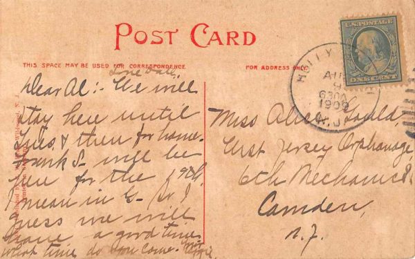 Holly Beach New Jersey Greetings Ship Sailboats Vintage Postcard JF686948 - Image 2