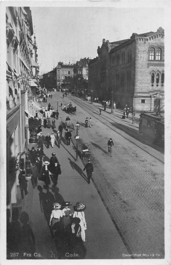 Fra Ca Cade Street Scene Real Photo Vintage Postcard JF686957