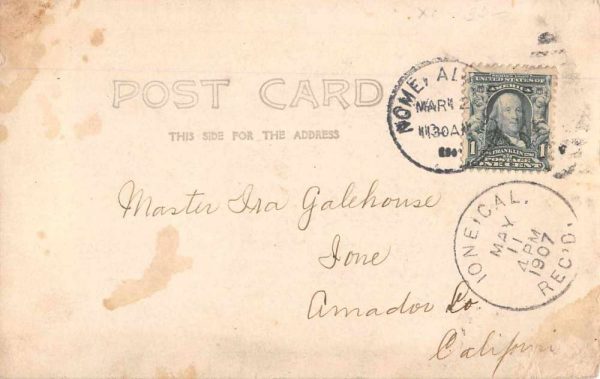 Nome Alaska US Mail Dog Team Real Photo Vintage Postcard JF235014 - Image 2