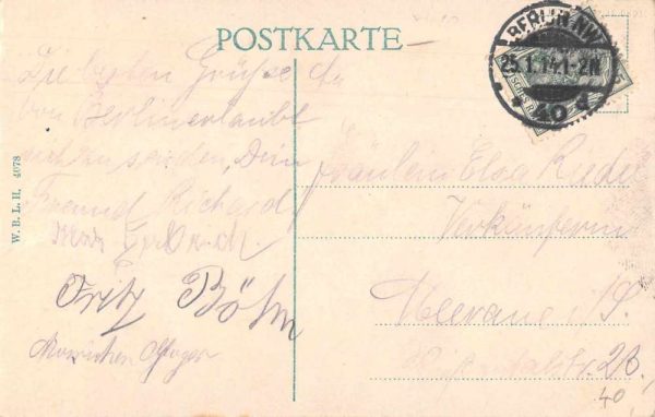 Hamburg Fuhlsbuttel Germany Airport Airship Hanger Vintage Postcard JF235030 - Image 2