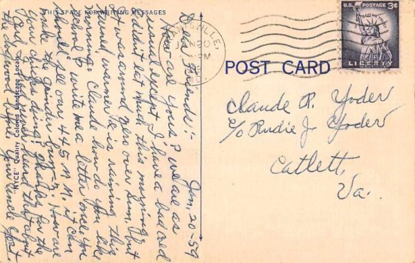 Grantsville Maryland Greetings Water View Vintage Postcard JF235055 - Image 2