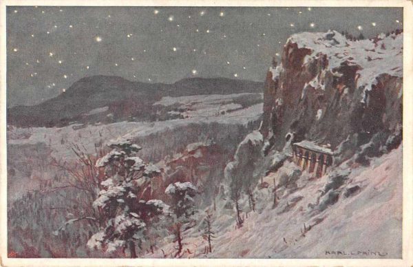 Semmering Austria Weinzettelwand Scenic View Snowing Postcard JF235115