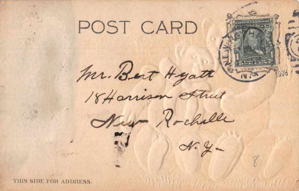 Teddy Bears Greetings "Please ask Pa" Vintage Postcard JF235143 - Image 2