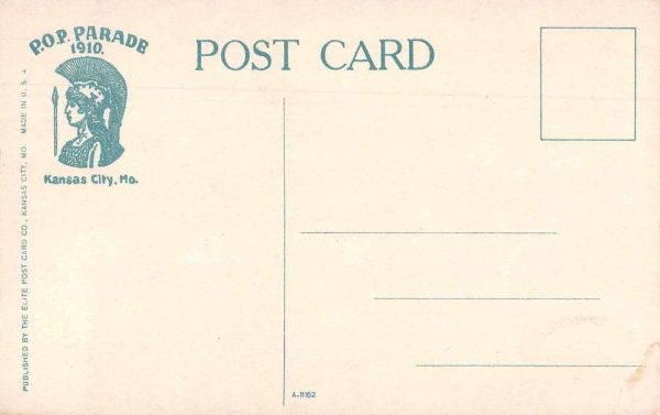 Kansas City Missouri POP Parade Float Vintage Postcard JF235180 - Image 2