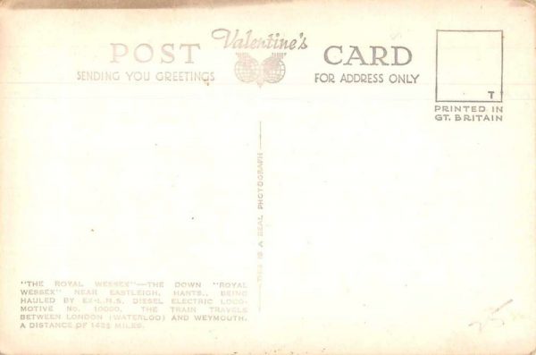 Railroad Royal Wessex Real Photo Vintage Postcard JF235205 - Image 2