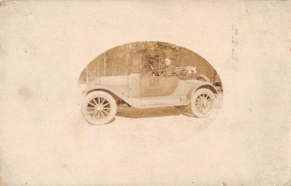 USA 15177 Military Car Real Photo Vintage Postcard JF235216