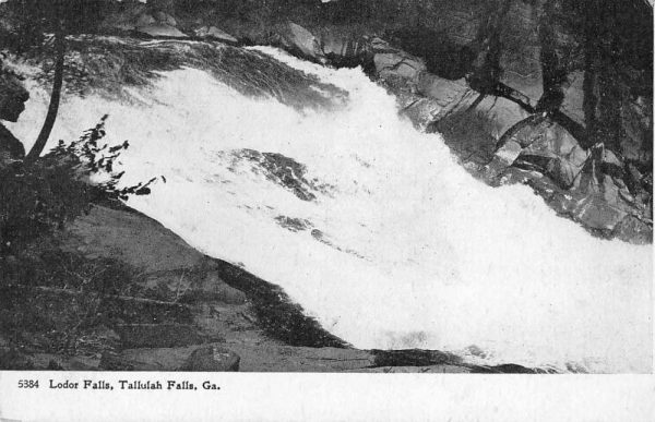 Tallulah Falls Georgia Lodor Falls Scenic View Vintage Postcard JF235242