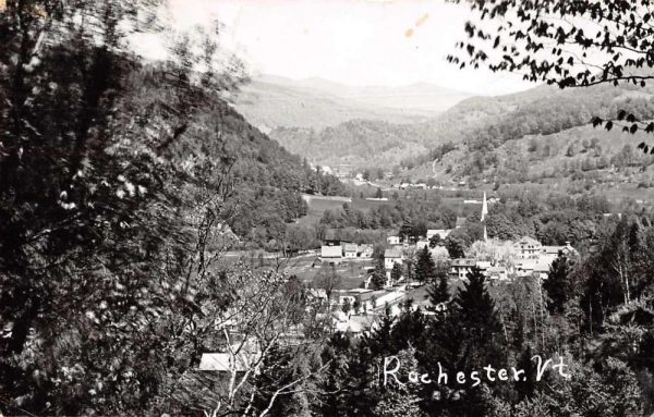 Rochester Vermont Birds Eye View Real Photo Vintage Postcard JF235249