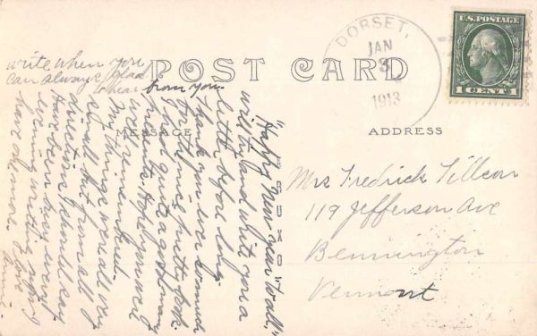 Dorset Vermont Congregational Church Real Photo Vintage Postcard JF235275 - Image 2