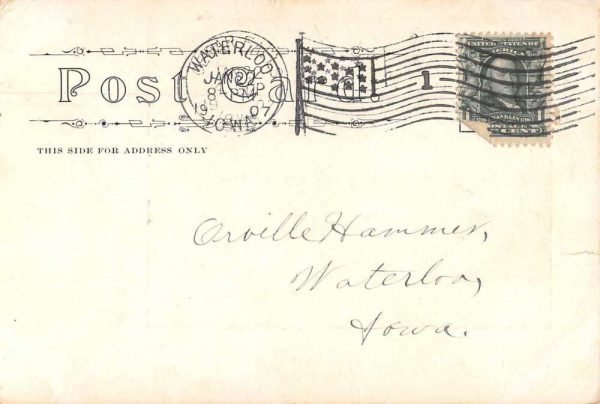 Waterloo Iowa Cedar River from Bluffs Vintage Postcard JF235282 - Image 2