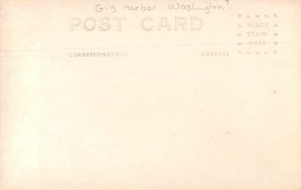 Gig Harbor Washington ? View from Erickson Cottage Real Photo Postcard JF235290 - Image 2