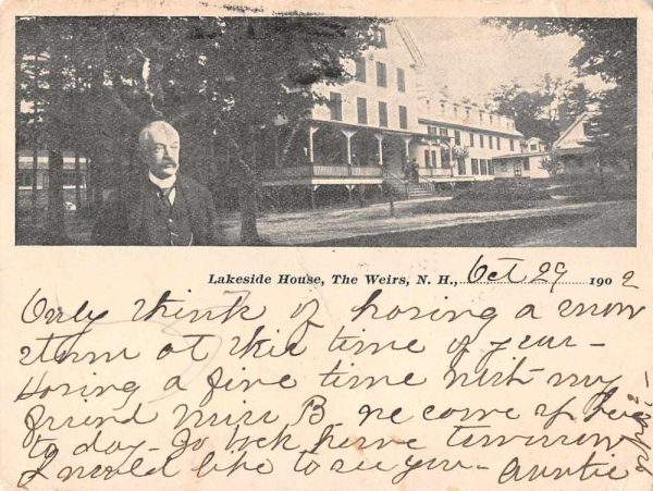 The Weirs New Hampshire Lakeside House Private Mail Vintage Postcard JF235291