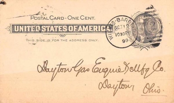 Willkes-Barre Pennsylvania Railway Mine and Mill Supplies Ad Postcard JF235297 - Image 2