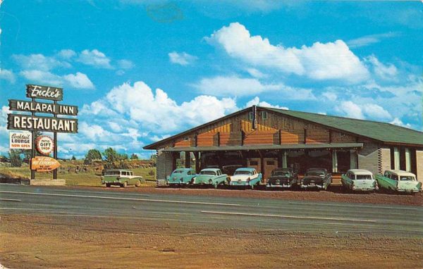Show Low Arizona Enckes Malapai Inn and Restaurant Vintage Postcard JF235302
