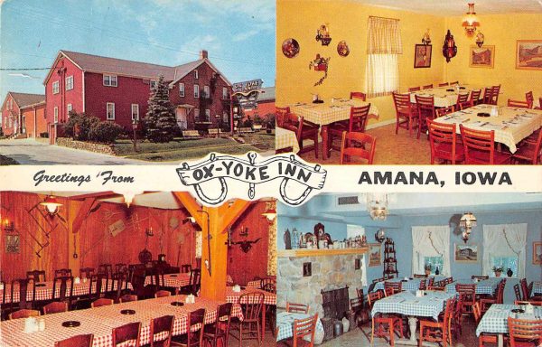 Amana Iowa Ox-Yoke Inn and Restaurant Vintage Postcard JE229938