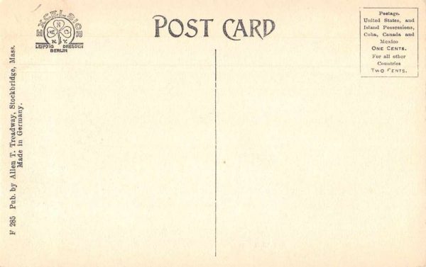 Stockbridge Massachusetts Red Lion Inn Tea Pot Collection Postcard JE359006 - Image 2