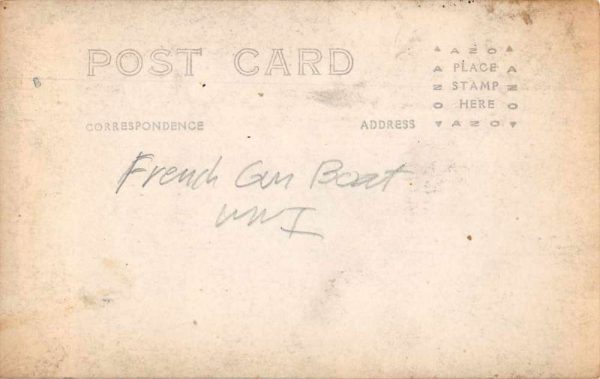 WWI French Gun Boat Granaitiere Real Photo Vintage Postcard JE359082 - Image 2