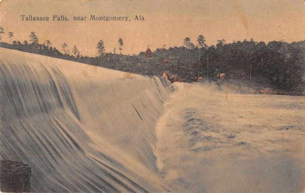 Montgomery Alabama Tallassee Falls Scenic View Vintage Postcard JE359115