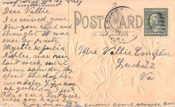 Brunswick Maryland Greetings Flowers Vintage Postcard JE359142 - Image 2