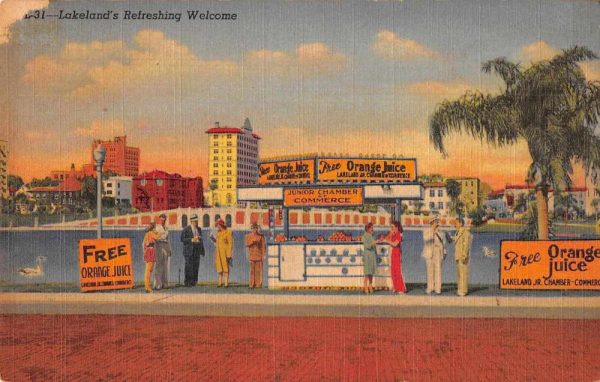 Lakeland Florida Junior Chamber of Commerce Orange Juice Stand PC JE359163