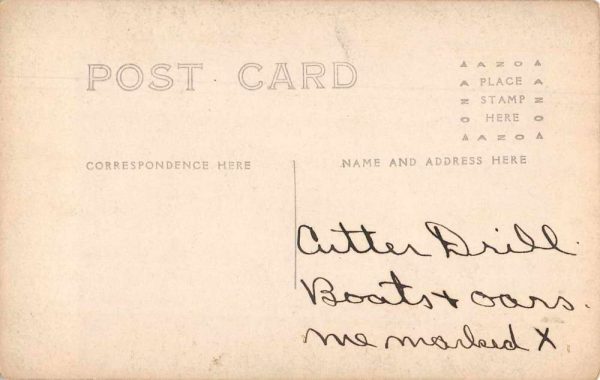 Row Boats Rowing Team Real Photo Vintage Postcard JE359258 - Image 2
