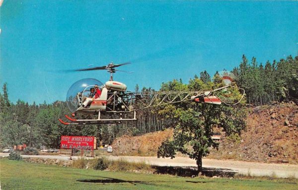 Keystone South Dakota Iverson's Helicopter Rides Ad Vintage Postcard JE359287