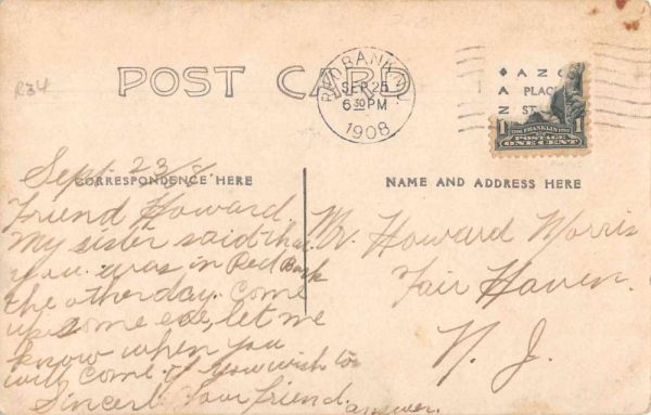 Red Bank New Jersey Big Elk Deer Real Photo Vintage Postcard JE359310 - Image 2