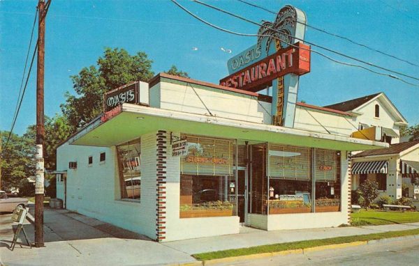 Florence South Carolina outside The Oasis Restaurant vintage pc ZA440836