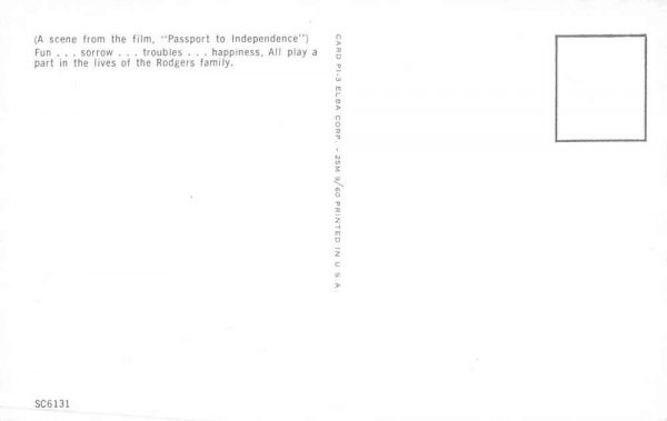 Film scene "Passport To Independence" Rodgers family vintage pc ZA440851 - Image 2