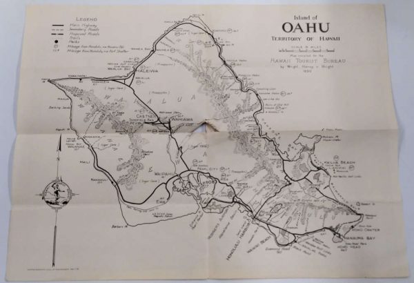 Hawaii Honolulu and Oahu Maps and Info Travel Guide Brochure JE359368 - Image 2