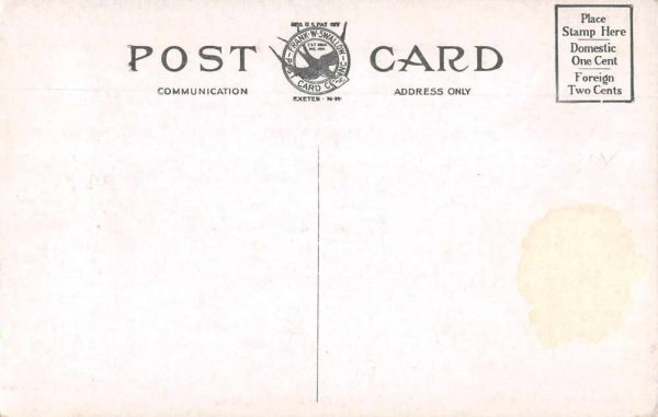 East Northfield Massachusetts Tobagganing Sledding Winter Postcard JE359384 - Image 2