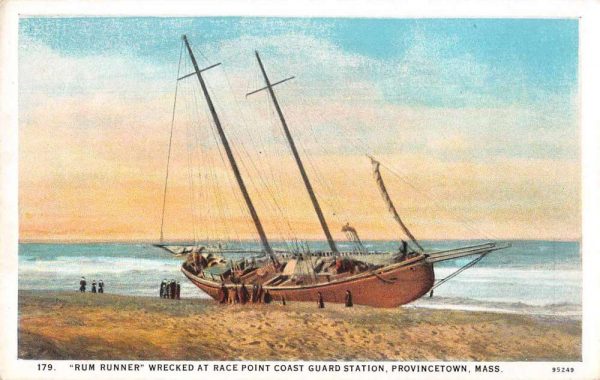 Provincetown Massachusetts Coast Guard Rum Runner Shipwreck PC JE359412