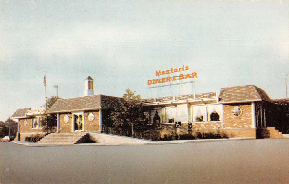 Bordentown New Jersey Mastoris Dinner Restaurant Vintage Postcard JE359570