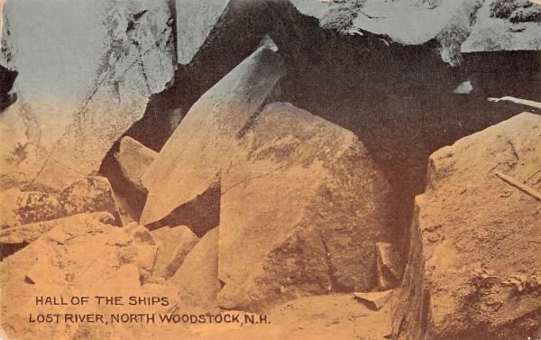 North Woodstock New Hampshire Lost River Hall of the Ships Postcard JE359629