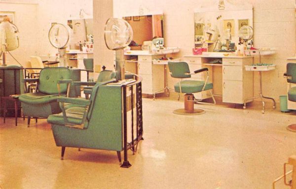 Newport News Virginia interior La Belle Dame Beauty Salon vintage pc ZD549425