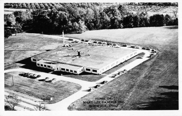 Norwalk Ohio aerial view home of Mary Lee Candies Inc real photo pc ZD549444