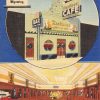 Cheyenne Wyoming multi-views Mayflower Cafe linen antique pc ZD549447