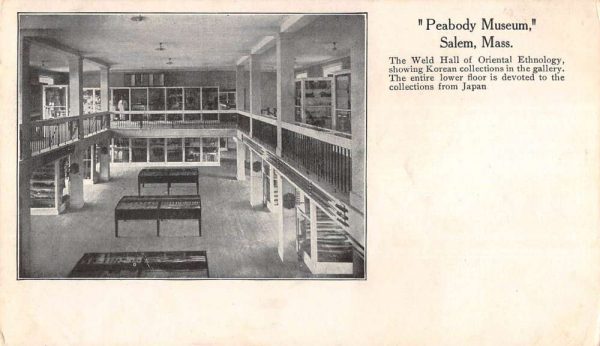 Salem Massachusetts Peabody Museum Weld Hall of Oriental Ethnolgy pc ZD549506