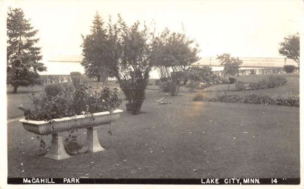 Lake City Minnesota scenic view inside McCahill Park real photo pc ZD549515