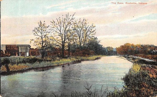 Rushville Indiana scenic view The Race antique pc ZD549548