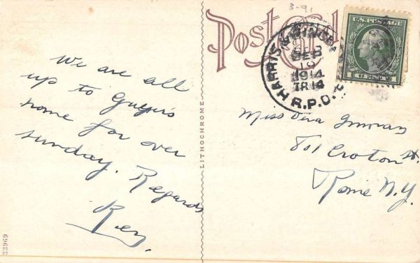 Shippensburg Pennsylvania fountain C.V.S.N. School antique pc ZD549593 - Image 2