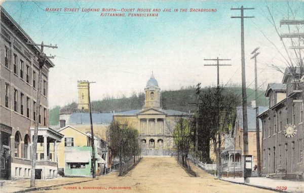 Kittanning Pennsylvania Market St north Dosch Plumbing antique pc ZD549594
