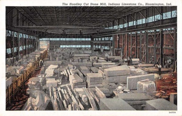 Bloomington Indiana Hoadley Cut Stone Mill Indiana Limestone Co pc ZD549645