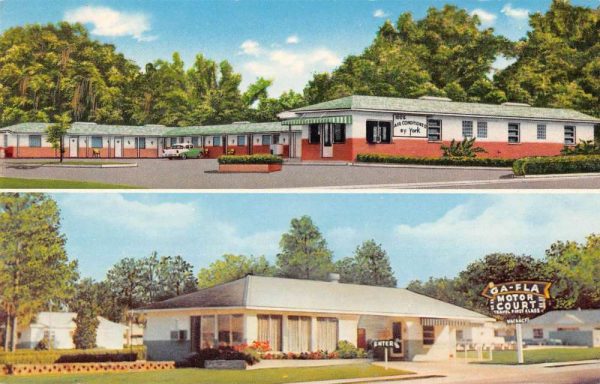 Monticello Florida multi-views Georgia-Florida Motel vintage pc ZD549650