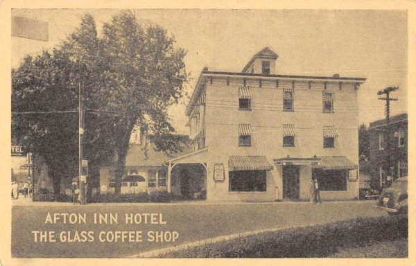 Front Royal Virginia Afton Inn Hotel & Glass Coffee Shop antique pc ZD549702